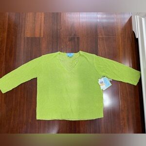 CeCe Key Lime Knit Top